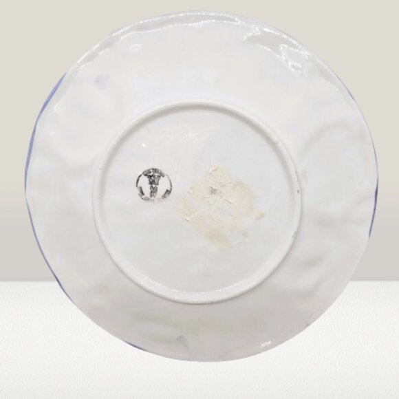 Vintage Italian San Marco Majolica Lemons & Golden Pomegranate Collectable Plate - Picture 3 of 4